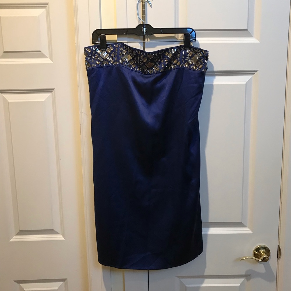 Shoshanna Beaded Strapless Dress